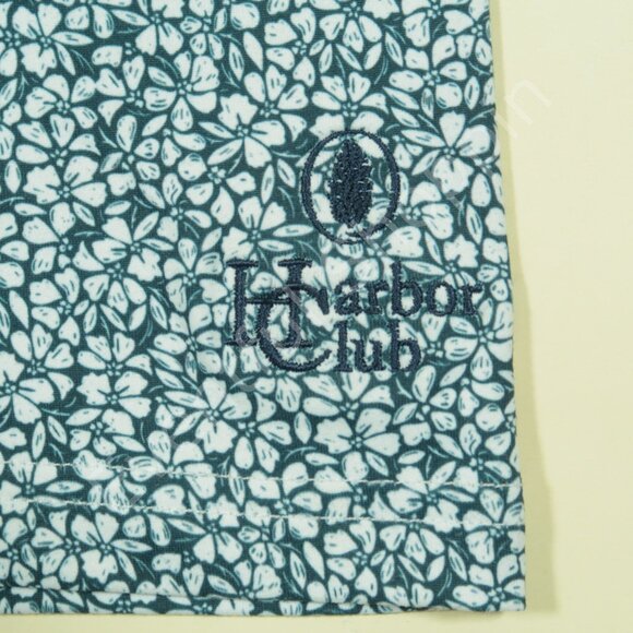 Anderson Ord Harbor Club Golf Polo Shirt Mens XL Blue Floral Performance Stretch - Picture 4 of 6